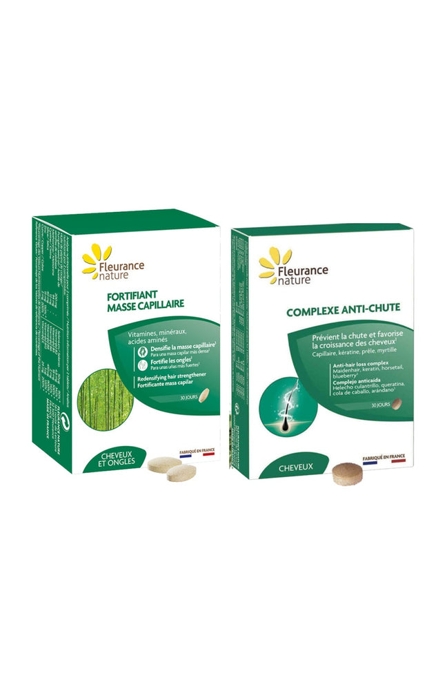 Duo capillaire - Fortifiant & anti-chutes - 1 mois
