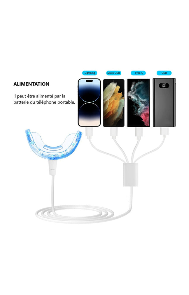 Appareil LED - Blanchiment dentaire - Blanc