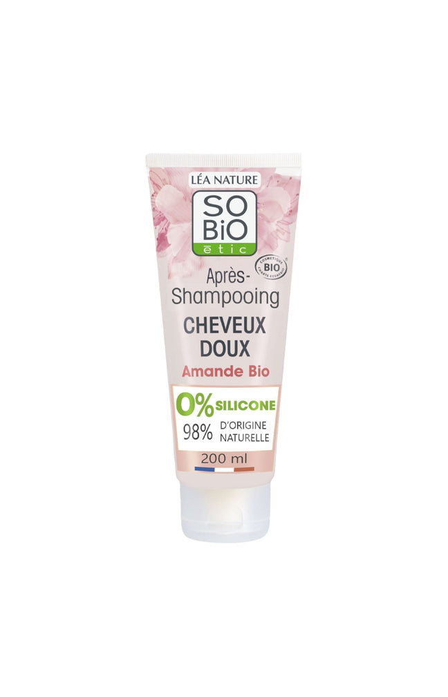Après-shampoing hydratant bio - Lait d'amande & protéines de riz - Cheveux - 200 ml