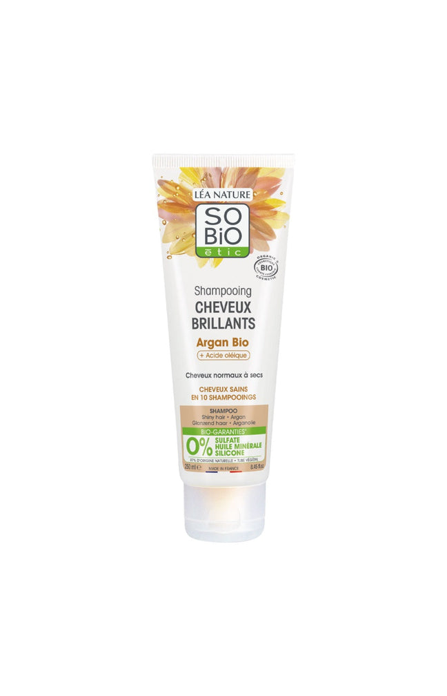 Shampoings à l'huile d'argan bio - Cheveux normaux à secs - 2 x 250 ml