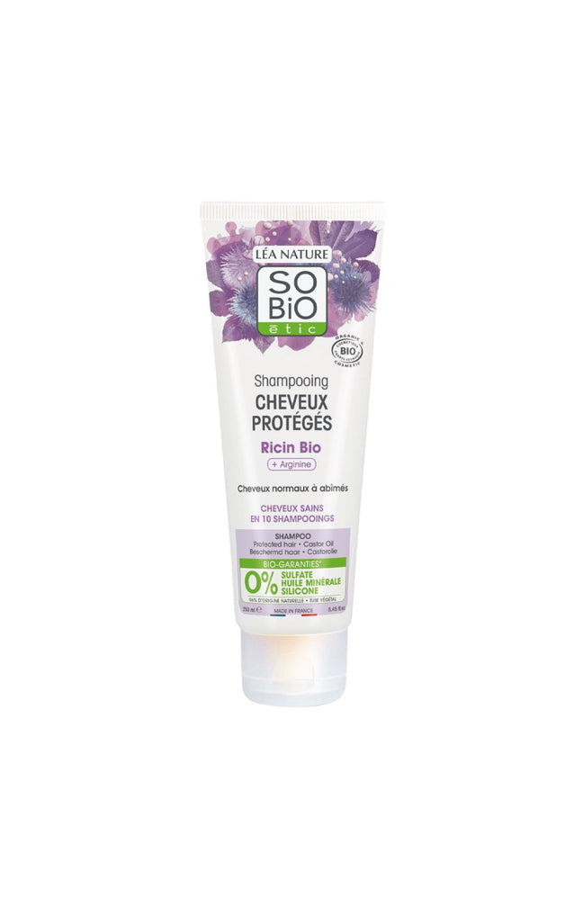 Shampoing protecteur bio - Huile de ricin - Cheveux normaux à abîmés - 250 ml