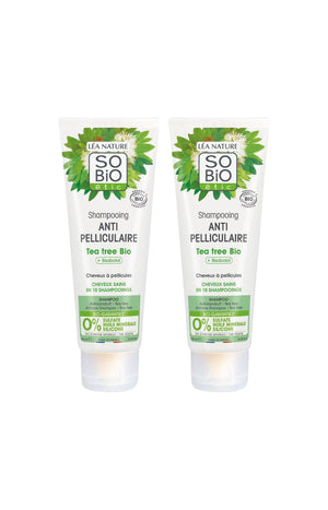 Shampoings anti-pelliculaires bio - Tea tree & bisabolol - 2 x 200 ml