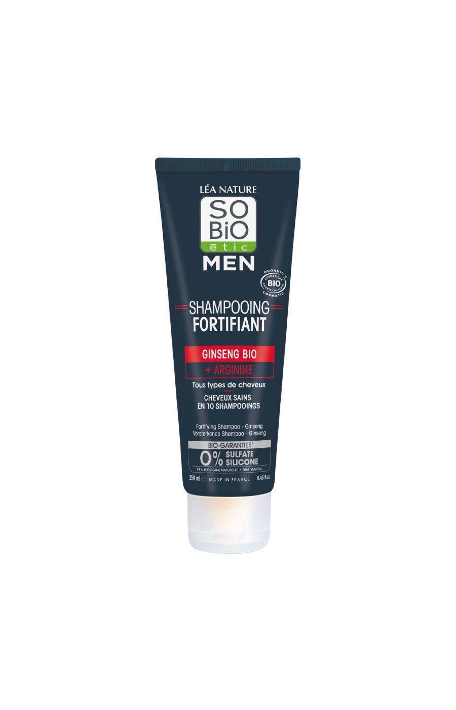 Shampoings fortifiants bio - Ginseng - Homme - 2 x 250 ml