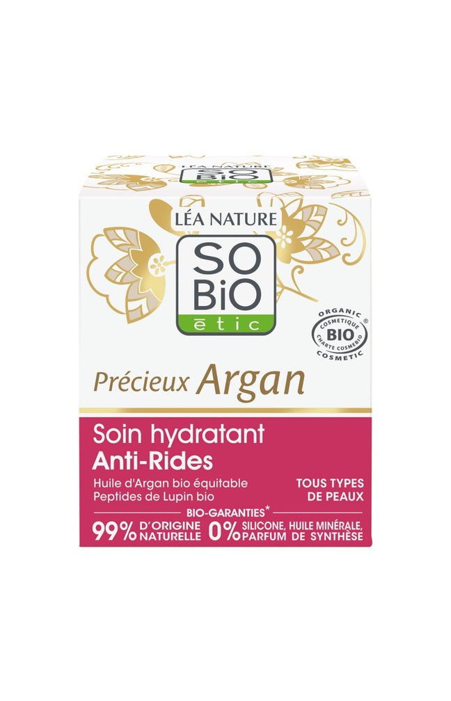 Soin hydratant anti-rides bio - Jour - Précieux Argan - Visage