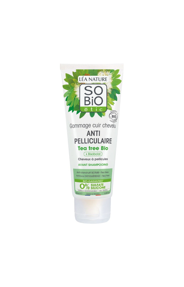 Gommage anti-pelliculaire bio - Tea Tree & bisabolol - Cuir chevelu - 200 ml