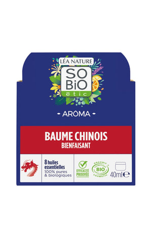 Baume chinois bienfaisant - 7 huiles essentielles bio - 40 ml