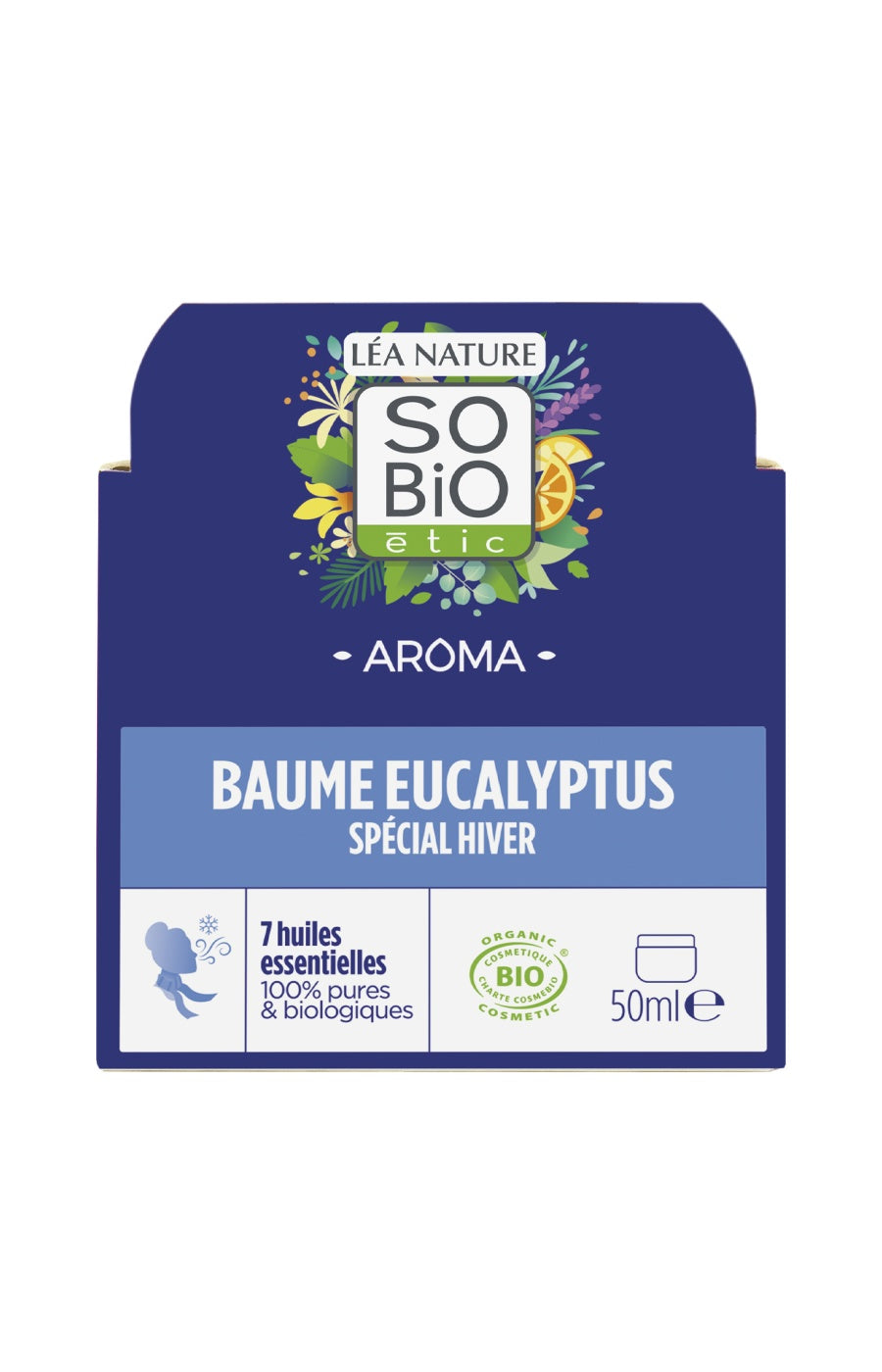 Baume respiratoire - Eucalyptus & 7 huiles essentielles bio - 50 ml