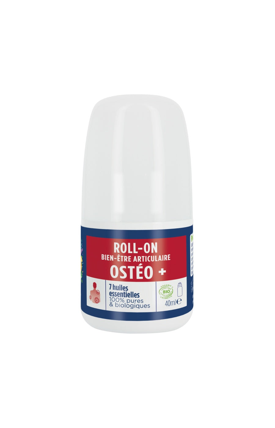 Roll-on massage ostéo-articulaire - 7 huiles essentielles bio - 40 ml