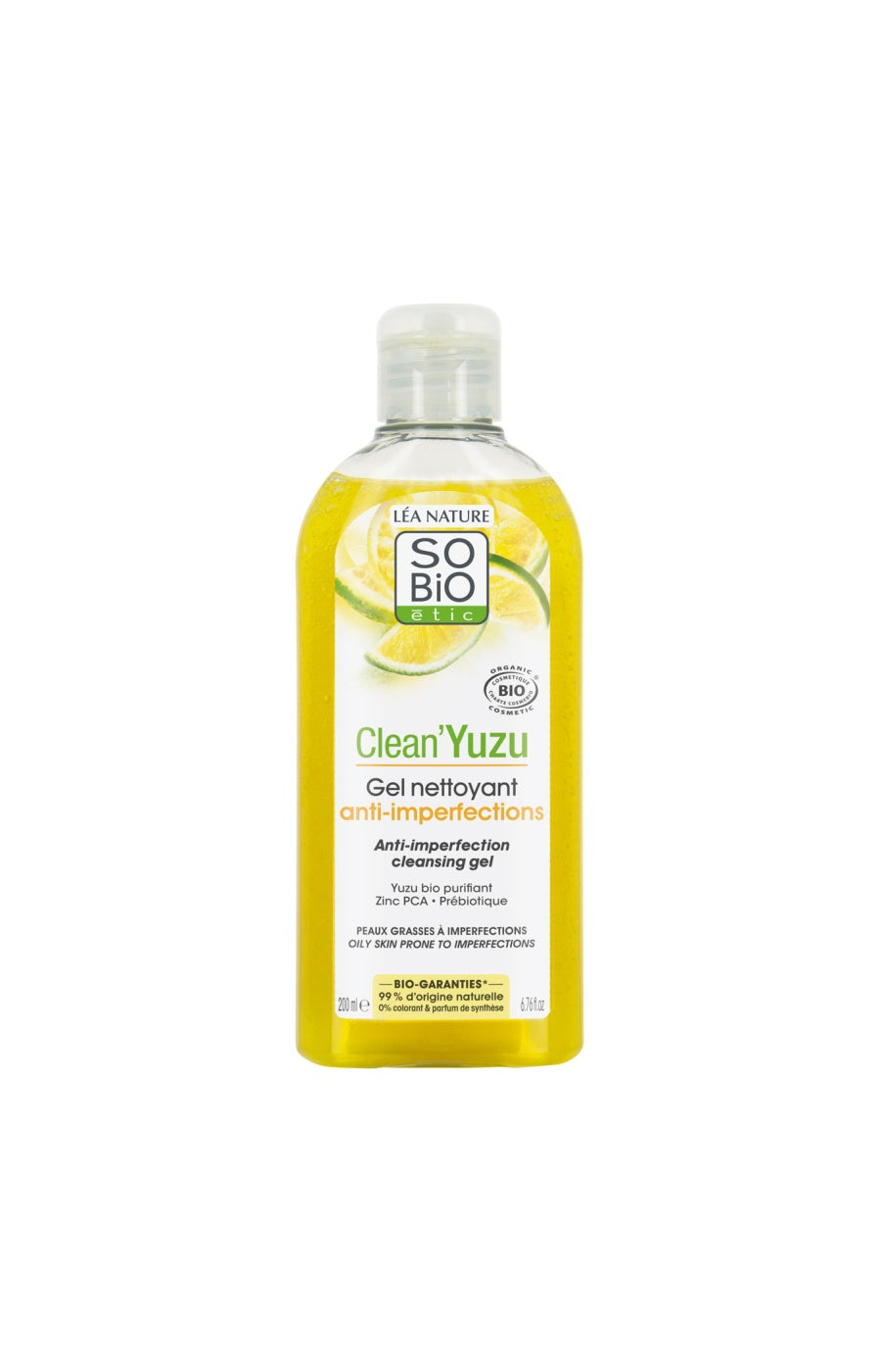 Gel nettoyant anti-imperfections bio - Clean'Yuzu - Peaux grasses à imperfections