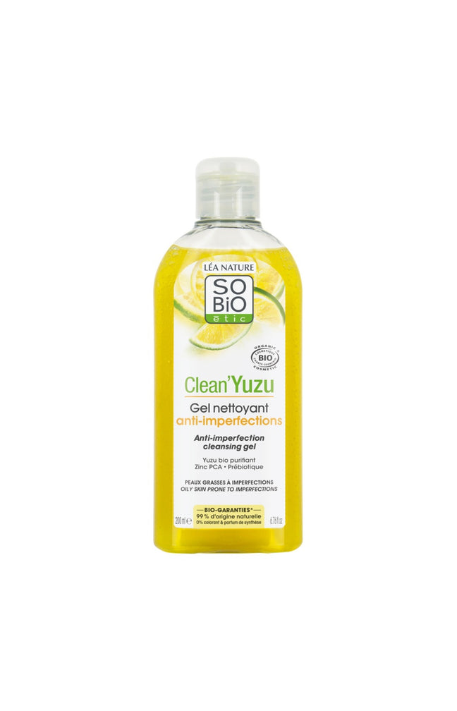 Gel nettoyant anti-imperfections bio - Clean'Yuzu - Peaux grasses à imperfections
