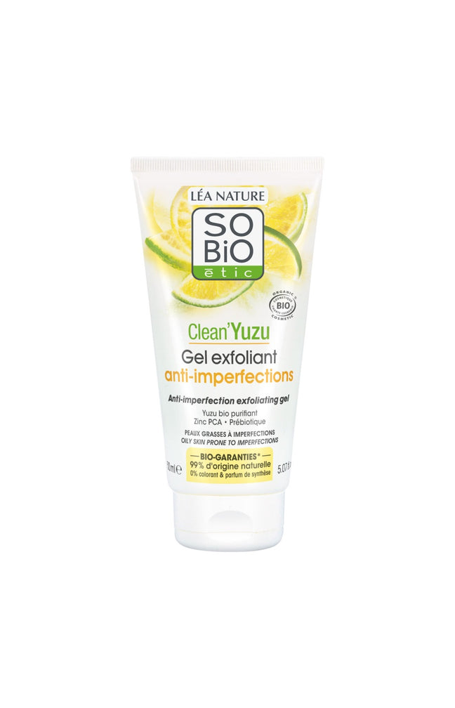Gel exfoliant anti-imperfections bio - Clean'Yuzu - Peaux grasses à imperfections