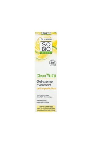 Gel-crème hydratant anti-imperfections bio - Clean'Yuzu - Peaux grasses à imperfections