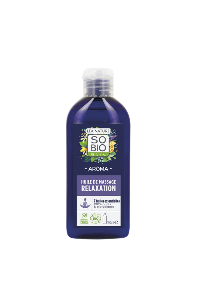 Huile de massage anti-stress - 7 huiles essentielles bio - 100 ml