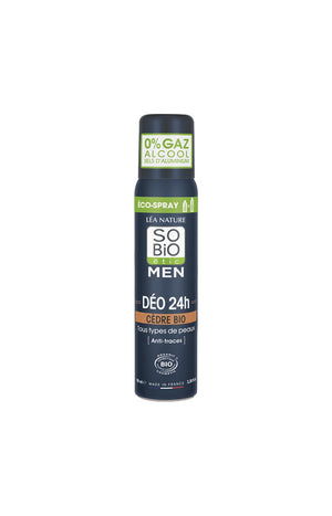 Déodorants soin eco-spray bio 24h - Cèdre - Homme - 2 x 100 ml