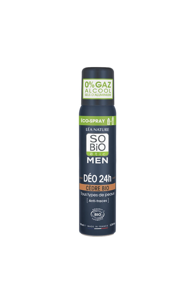 Déodorants soin eco-spray bio 24h - Cèdre - Homme - 2 x 100 ml