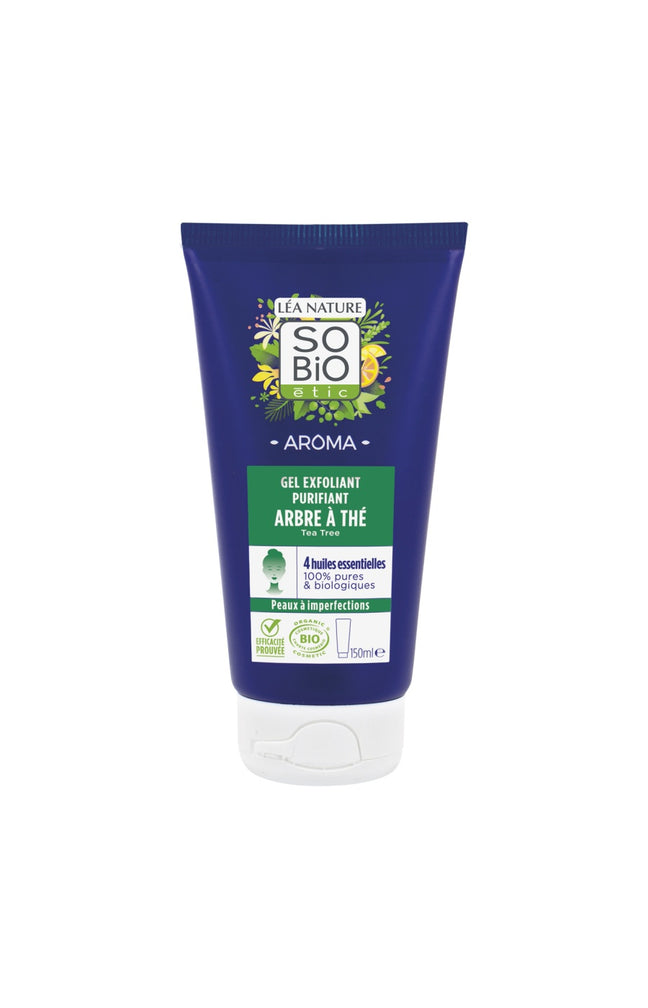Gel exfoliant purifiant bio - Arbre à thé - Peaux à problèmes