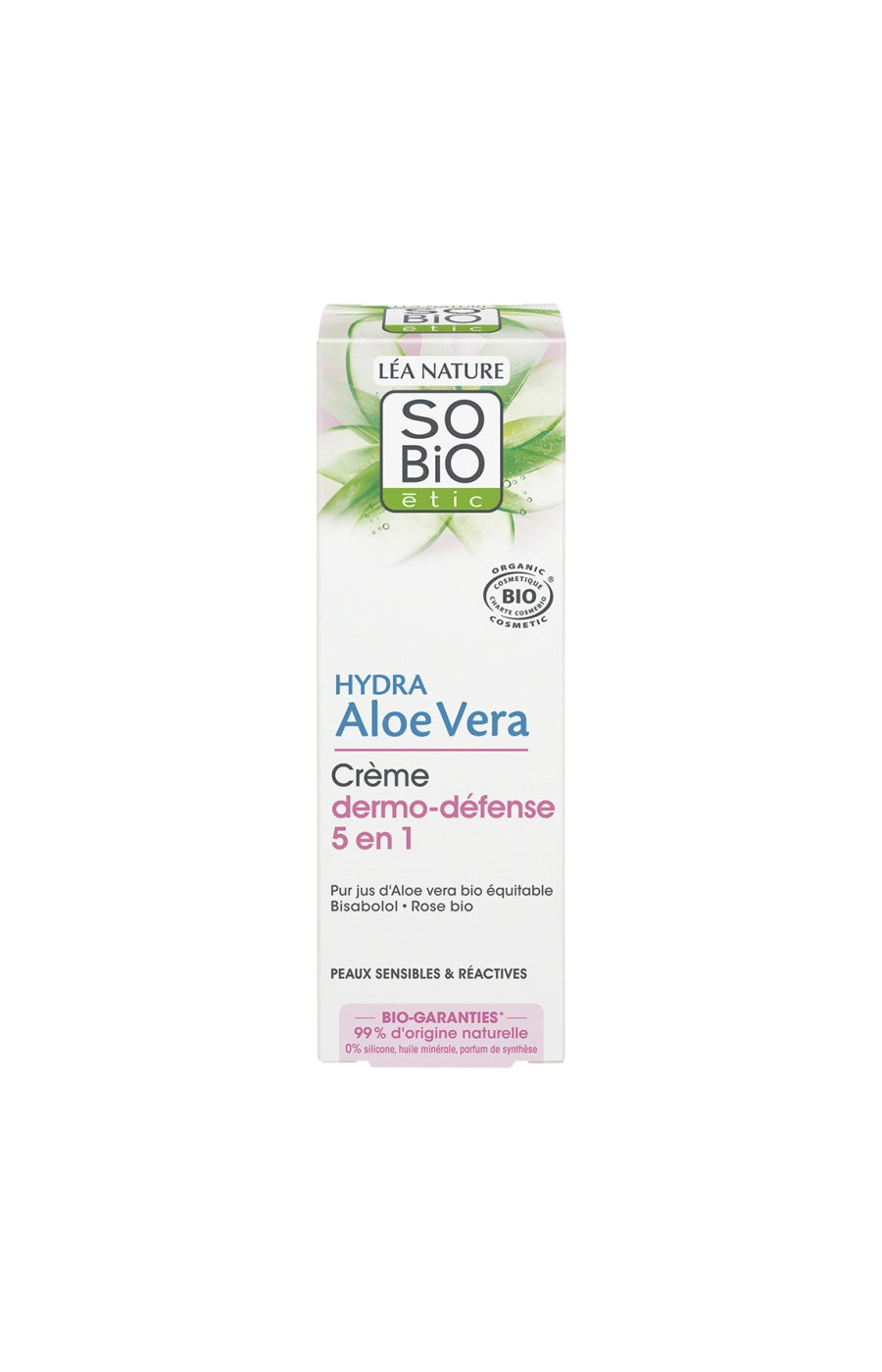 Crème dermo-défense 5-en-1 bio - Aloe vera - Peaux sensibles & réactives