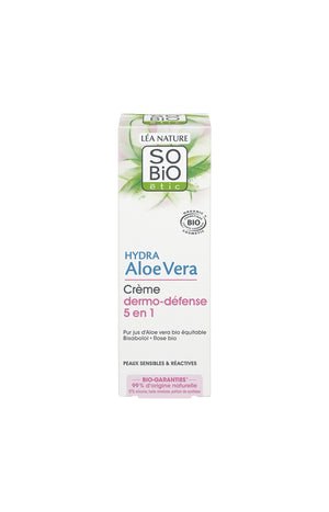 Crème dermo-défense 5-en-1 bio - Aloe vera - Peaux sensibles & réactives