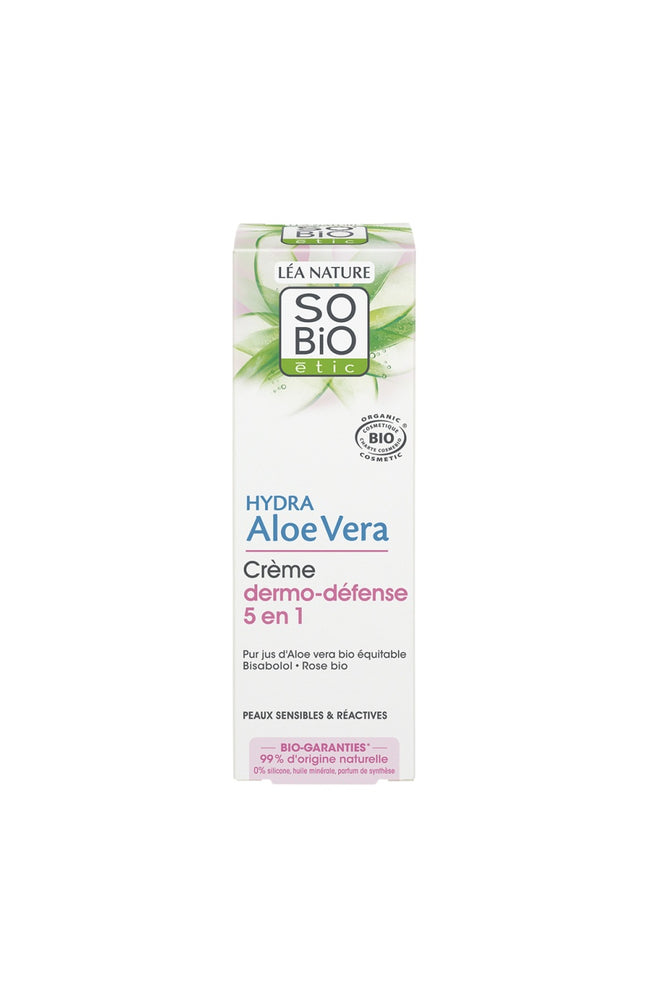 Crème dermo-défense 5-en-1 bio - Aloe vera - Peaux sensibles & réactives