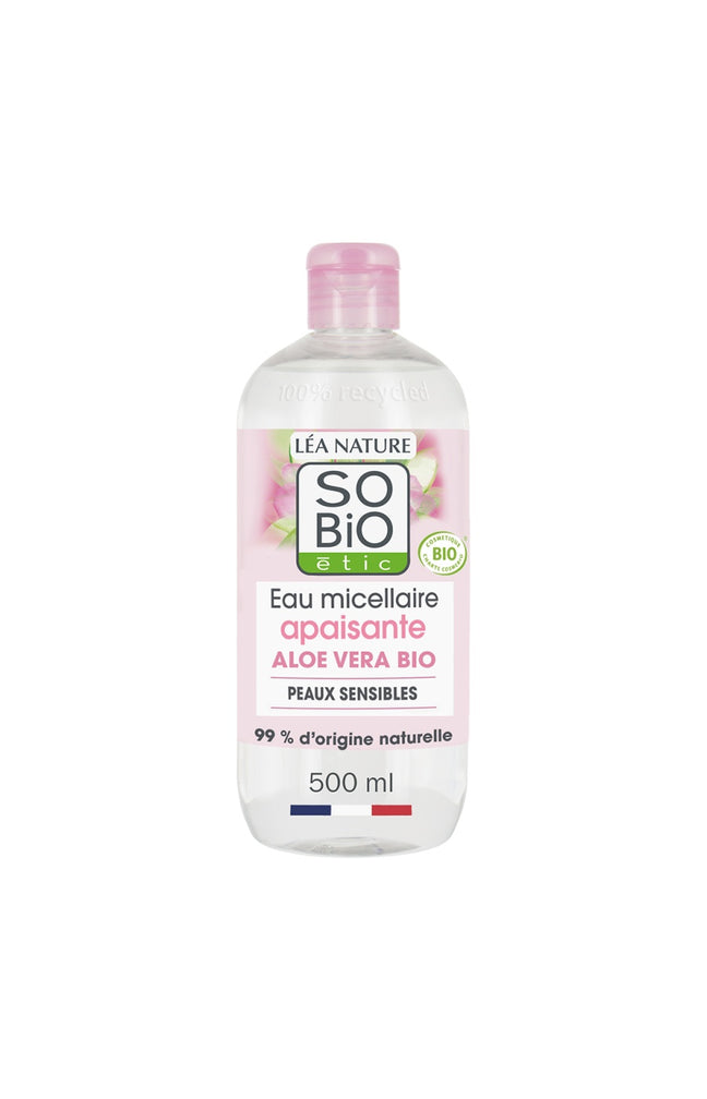 Eau micellaire apaisante bio - Aloe vera - Peaux sensibles & réactives