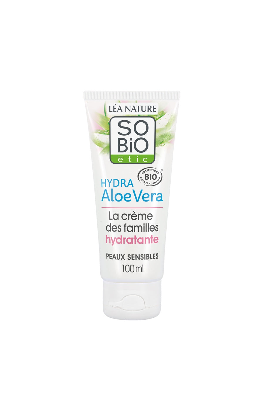 Crème hydratante des familles bio - Aloe vera - Peaux sensibles & réactives - 100 ml