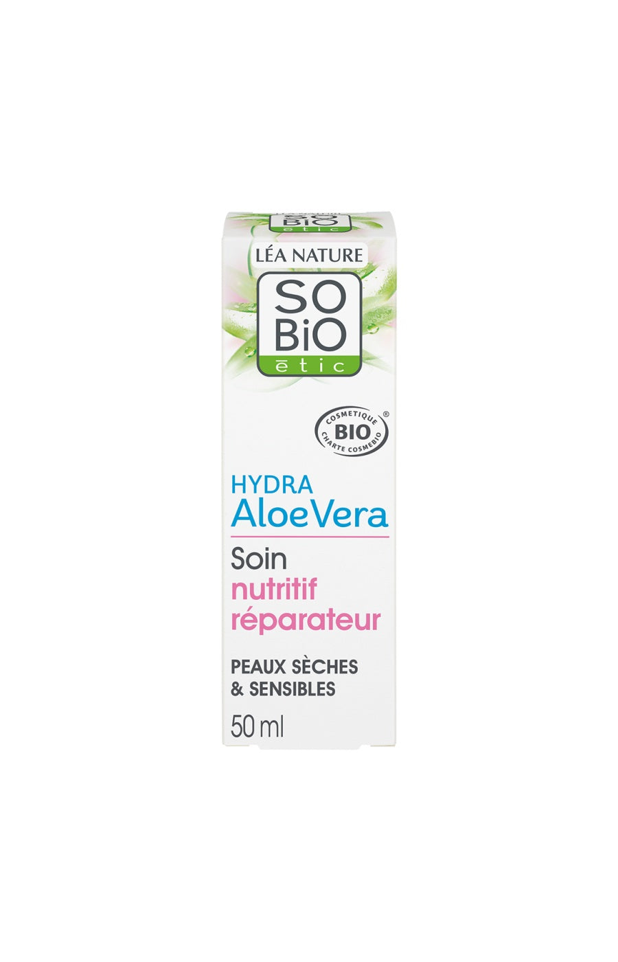 Soin nourrissant réparateur bio - Aloe vera - Peaux sensibles et réactives