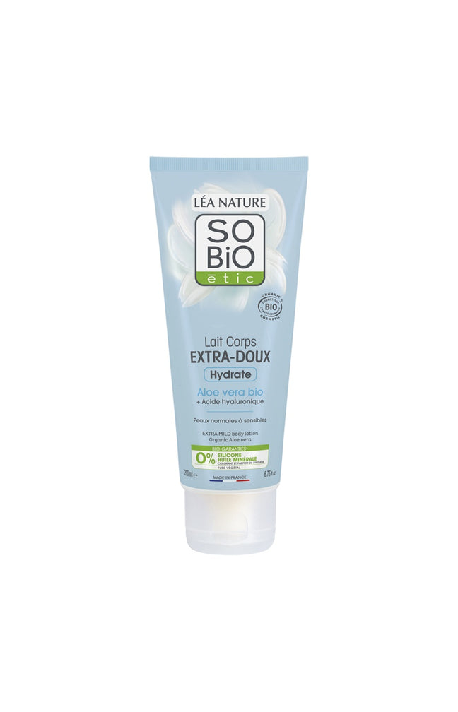 Lait corps extra-doux bio - Hydratation - Aloe vera - 200 ml