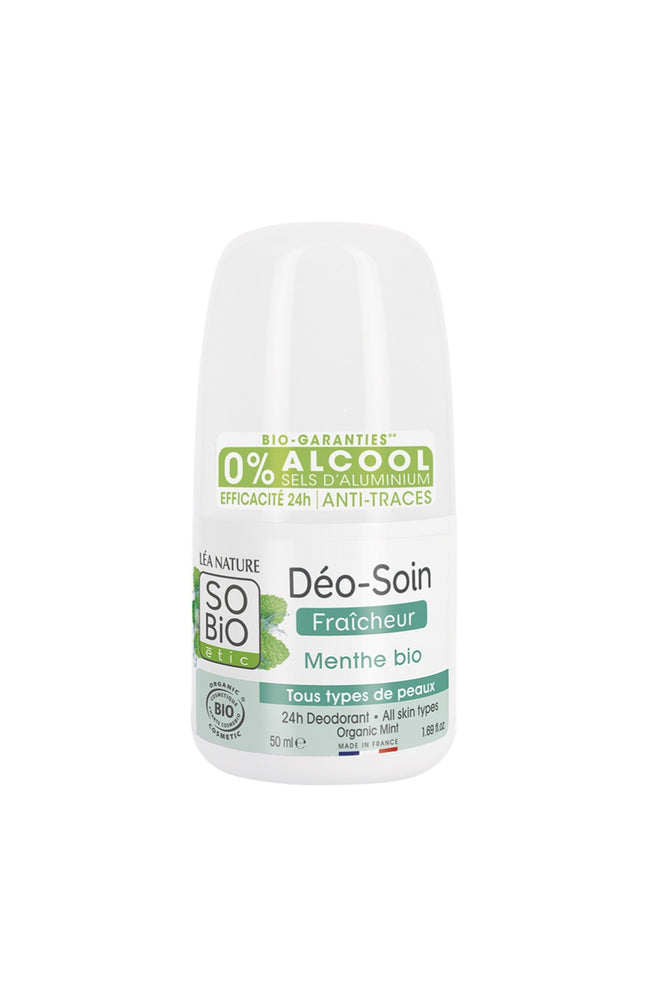Déodorant roll-on fraîcheur bio - Menthe - 50 ml