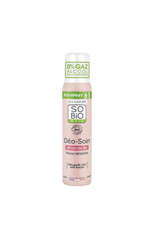 Déodorant soin eco-spray bio - Amande - Peaux sensibles - 100 ml