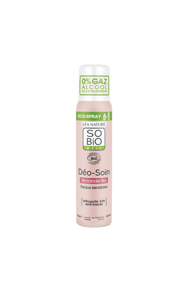 Déodorants soin eco-spray bio - Amande - Peaux sensibles - 2 x 100 ml