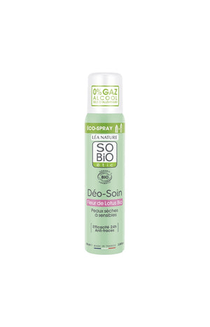Déodorant soin eco-spray bio - Fleur de Lotus - Peaux sèches à sensibles - 100 ml