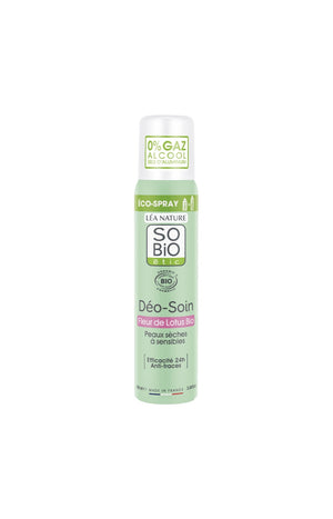Déodorants soin eco-spray bio - Fleur de Lotus - Peaux sèches à sensibles - 2 x 100 ml
