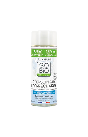 Eco-recharge déodorant bille bio - Aloe vera - 150 ml