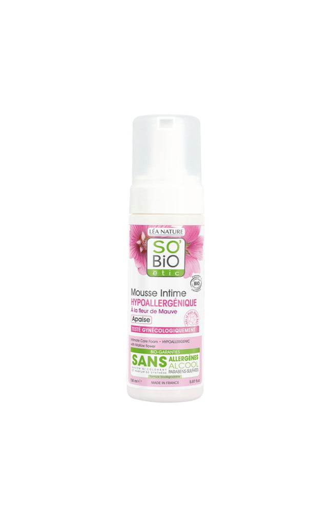 Mousse intime apaisante bio - Fleur de mauve - 150 ml