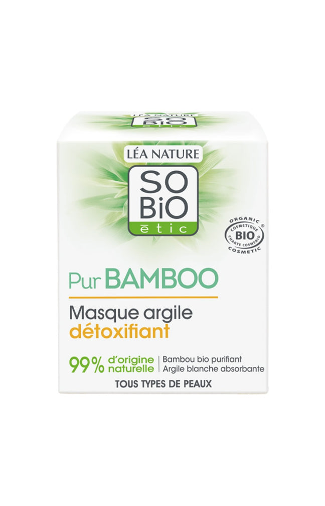 Masque à l'argile détoxifiant bio - Visage - Pur Bamboo