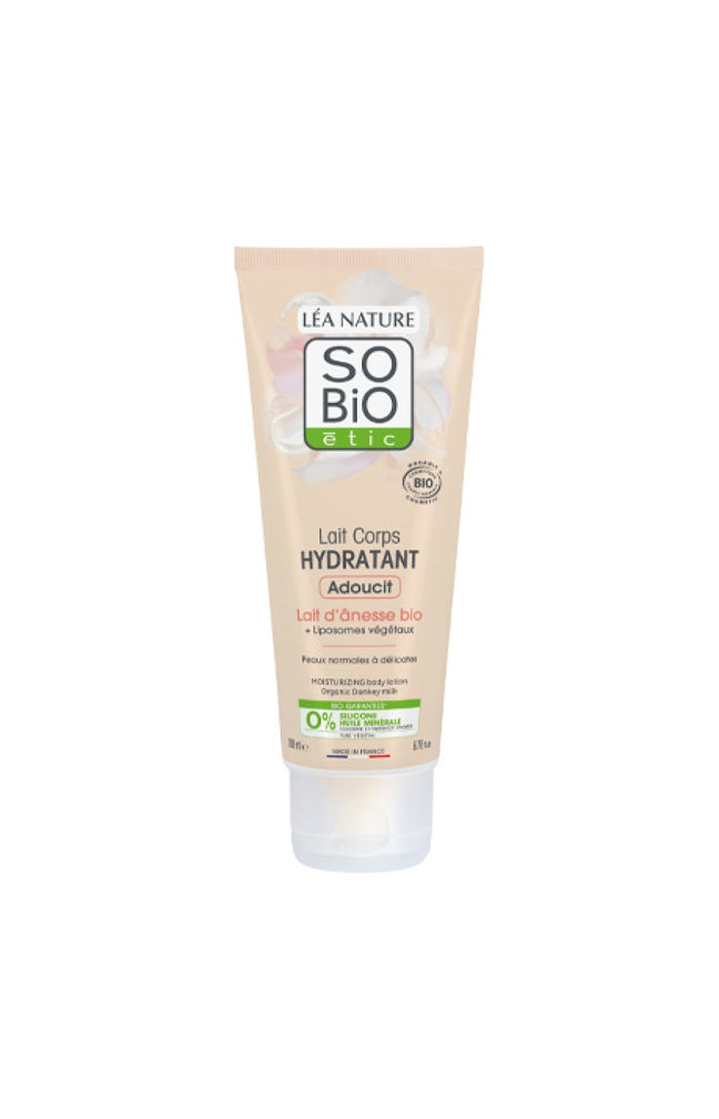 Lait corps hydratant & adoucissant bio - Lait d'ânesse - 200 ml