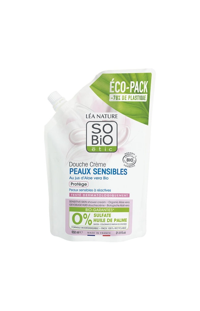 Eco-recharge douche crème bio protecteur - Aloe vera - 650 ml