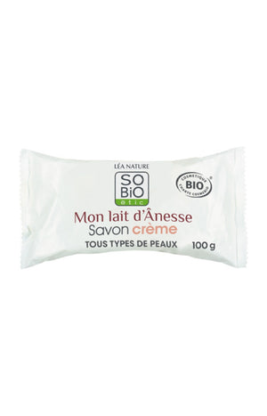 Savon crème bio - Lait d'ânesse - Visage - 100 g