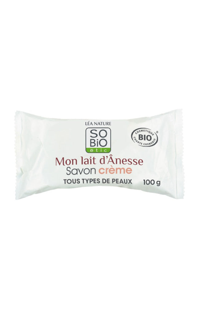 Savon crème bio - Lait d'ânesse - Visage - 100 g