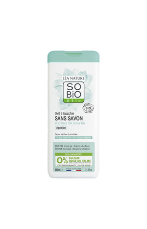Gel douche sans savon apaisant bio - Fleur de lotus - 650 ml