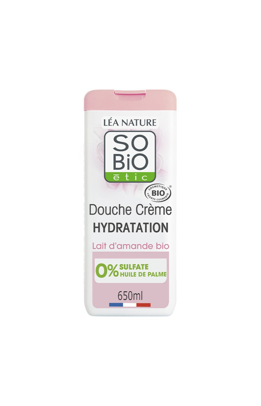 Douche crème bio hydratante - Lait d'amande - 650 ml