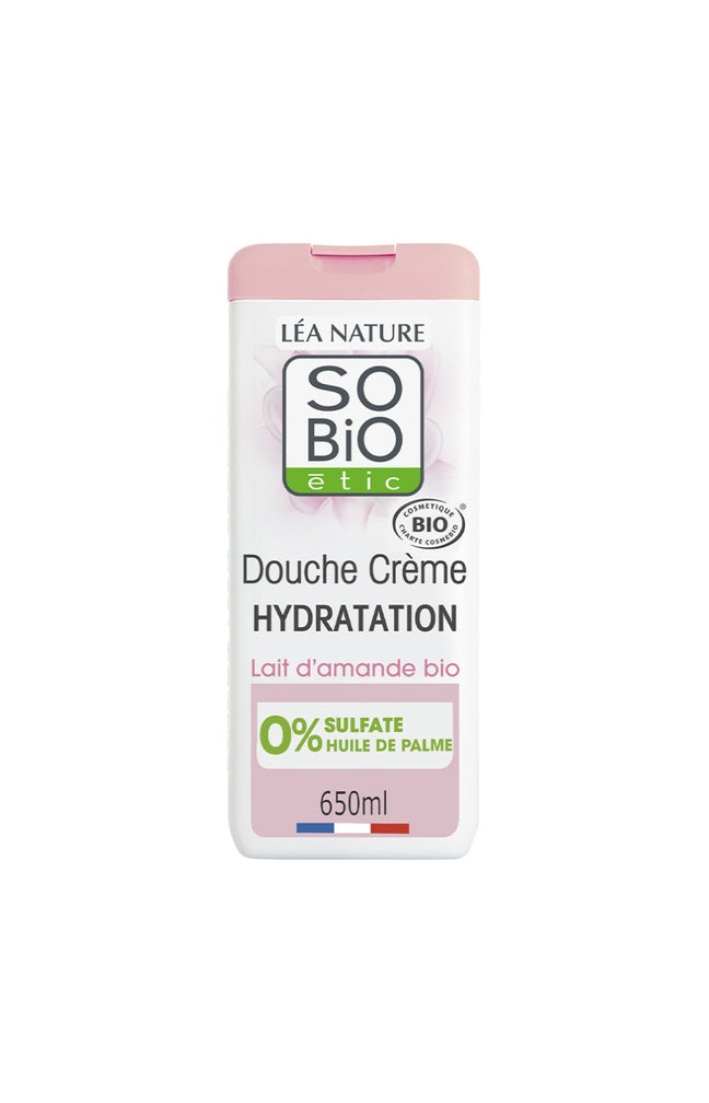 Douche crème bio hydratante - Lait d'amande - 650 ml