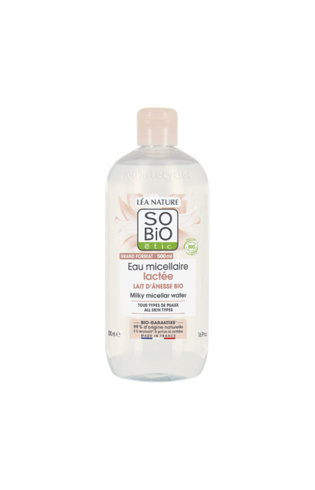 Eau micellaire lactée bio - Lait d'ânesse