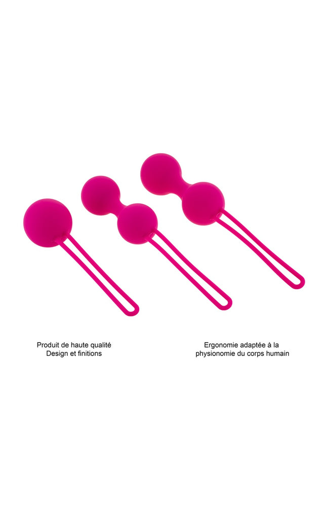Trio de boules de Geisha - Rose