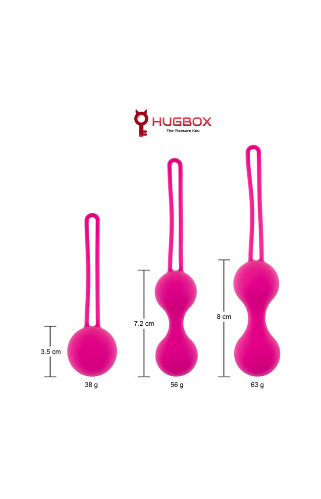 Trio de boules de Geisha - Rose