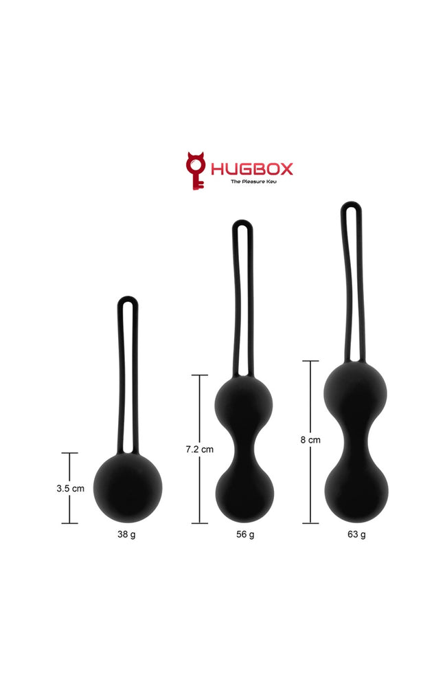 Trio de boules de Geisha - Noir