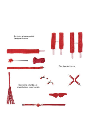 Set SM - 10 pièces - Rouge