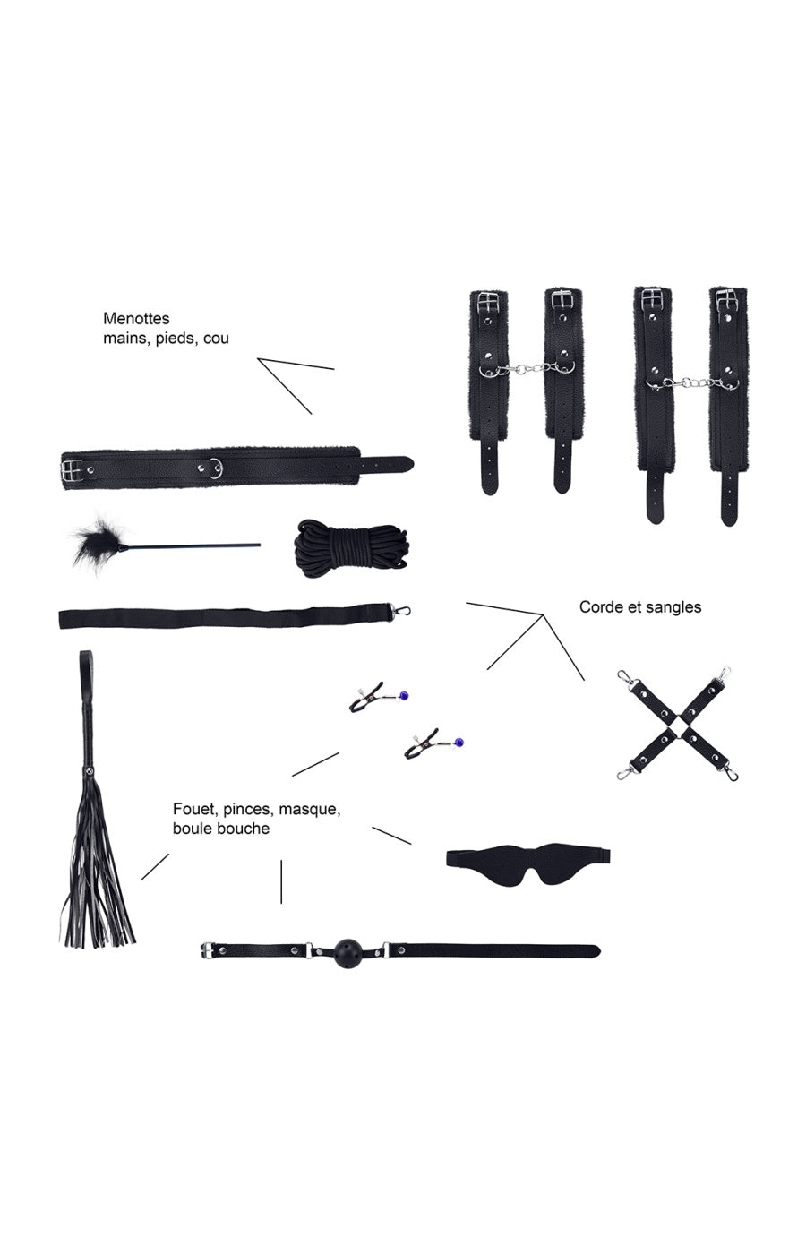 Set SM - 10 pièces - Noir