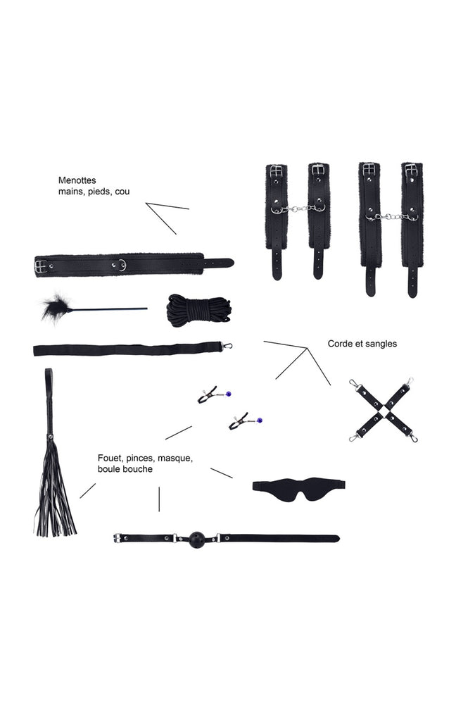Set SM - 10 pièces - Noir