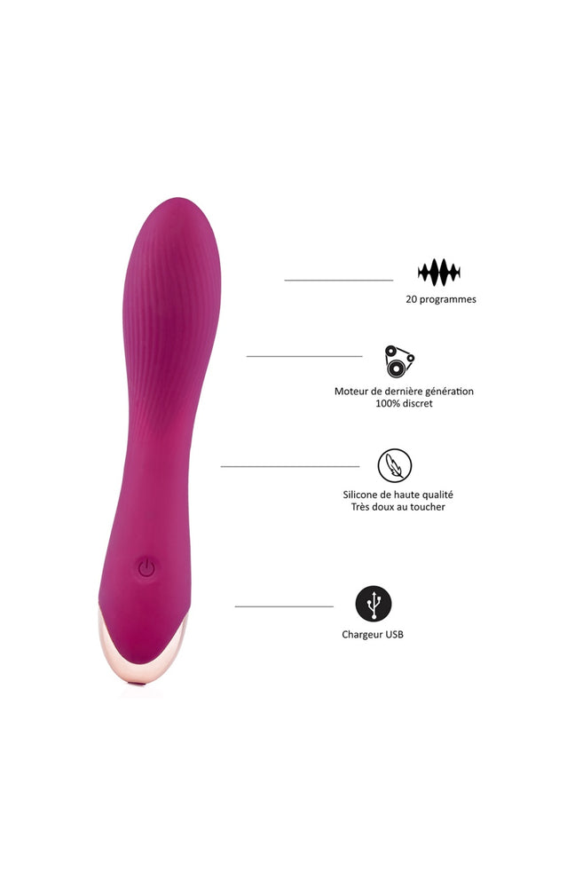 Vibromasseur - 20 programmes - Rose